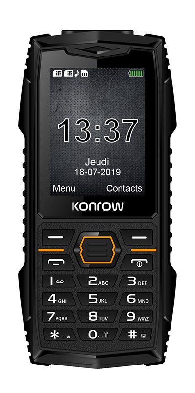 Acheter Mobile Resistant Eau Et Poussières Konrow Stone Plus 2,4'' Noir Bon état - 34,00 € Mobile Resistant Eau Et Poussières Konrow Stone Plus 2,4'' Noir Bon état - reconditionné disponible sur Electro Depot